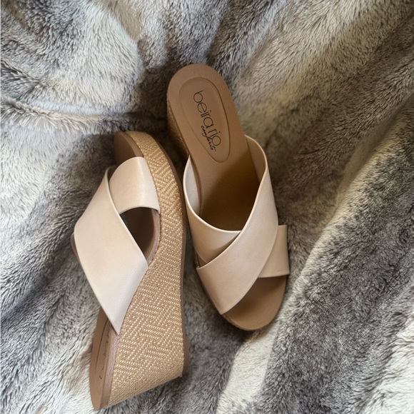 Others Follow Cream Cross-Band Mules - Picture 1 of 9